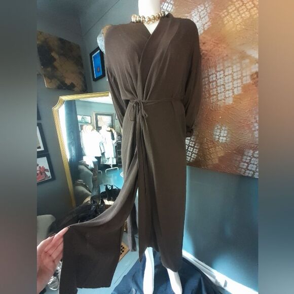 Zara Wool Blend Long Wrap Style Cardigan - Picture 1 of 16